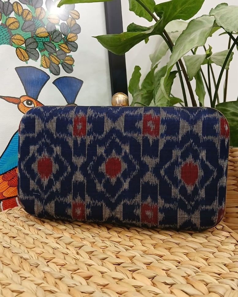 Odisha Cotton Fabric Box Clutch (OCBC1011)