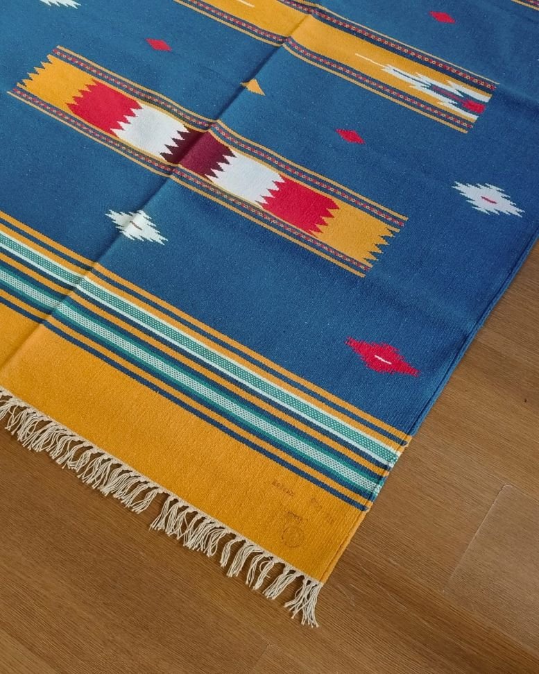 Handwoven Dhurrie from Warangal (6 x 4 ft) – (HDFW1103)