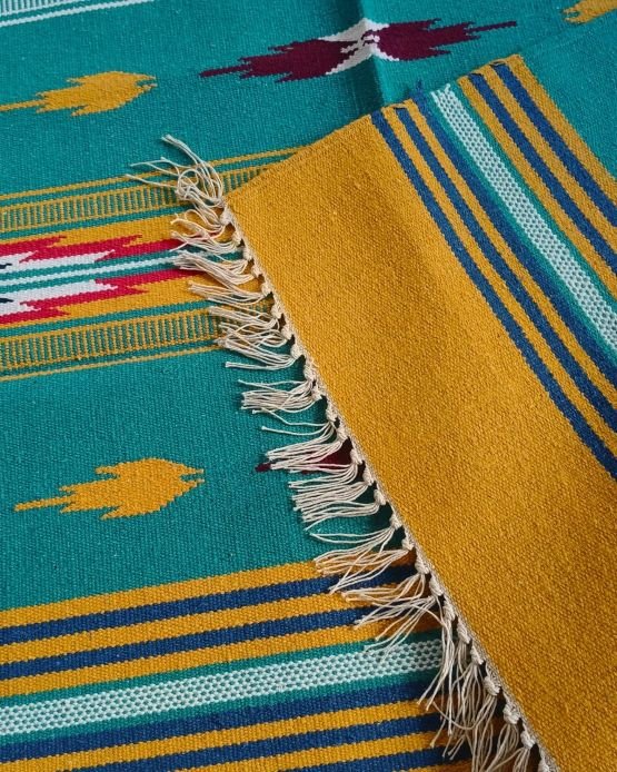 Handwoven Dhurrie from Warangal (6 x 4 ft) – (HDFW1111) - Image 3