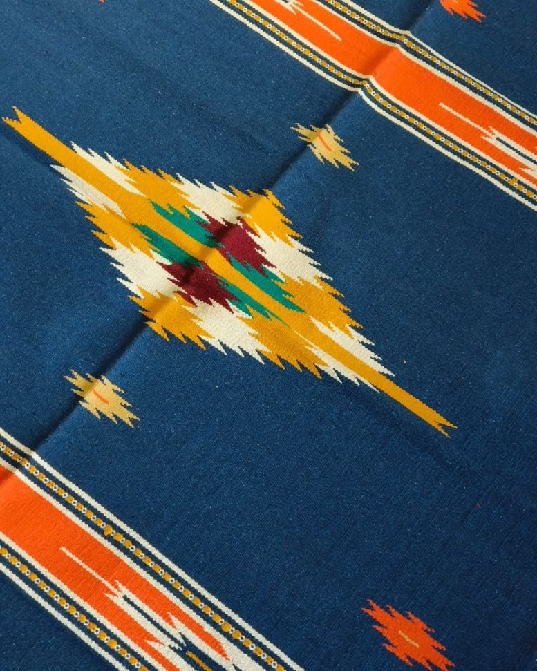 Handwoven Dhurrie from Warangal (6 x 4 ft) – (HDFW1108) - Image 4