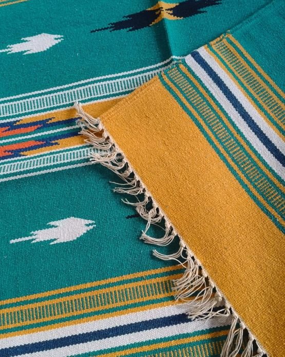 Handwoven Dhurrie from Warangal (6 x 4 ft) – (HDFW1109) - Image 3