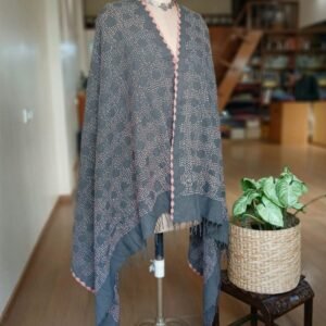 Cotton Stole with very fine designer Bandhani Work - (CSBW0005)