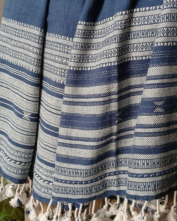 Bhujodi Kala Cotton Stole – (BHST1118) - Image 2