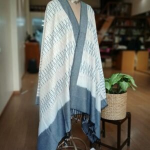 Pure Cotton Ikat Dupatta from Telangana - (PCID0001)