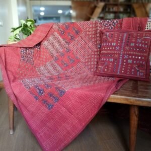 Patchwork Two-Layer Ajrakh Quilt (Godhri) – (APDG0011)