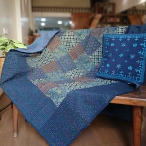 Patchwork Two-Layer Ajrakh Quilt (Godhri) – (APDG0012)