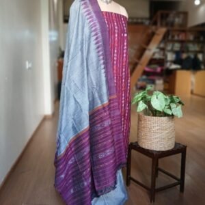 Cotton Salwar Set (3-piece) in Odisha Ikat - (IOCS1002)
