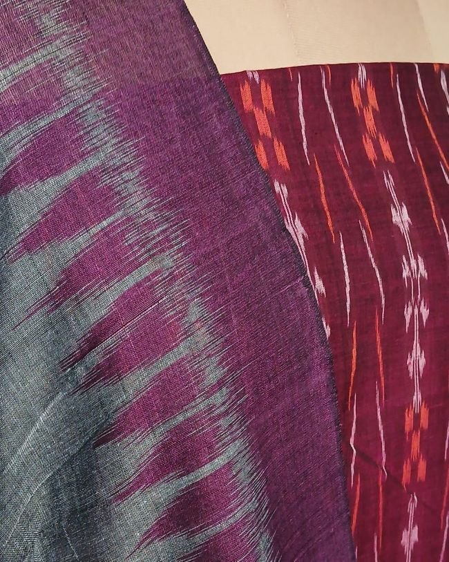 Cotton Salwar Set (3-piece) in Odisha Ikat - (IOCS1002) - Image 3