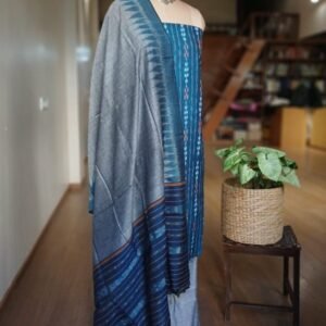 Cotton Salwar Set (3-piece) in Odisha Ikat - (IOCS1005)