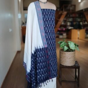Cotton Salwar Set (3-piece) in Odisha Ikat - (IOCS1001)