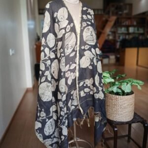 Pen Kalamkari Dupatta from Kalahasti – (PKDK0010)