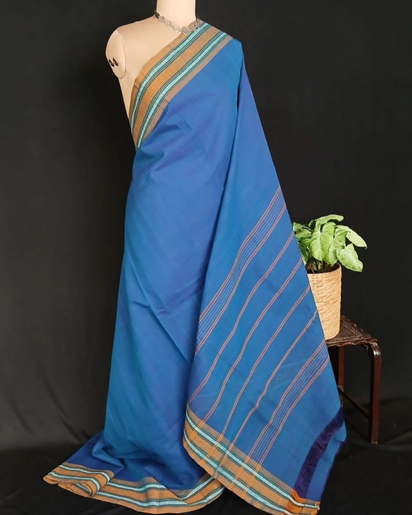 Classic Handwoven 40-count Kandangi from Chettinad - (CHKS0020)