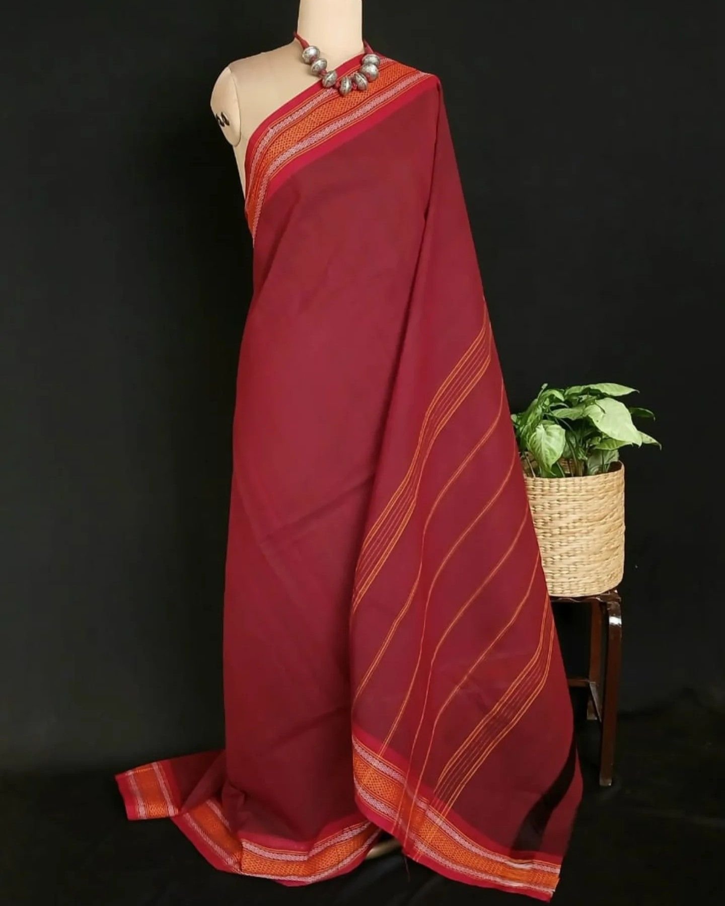 Classic Handwoven 40-count Kandangi from Chettinad - (CHKS0024)