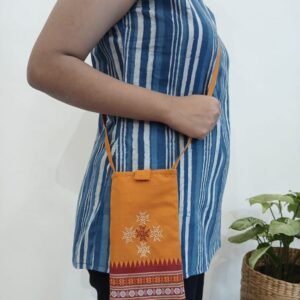 Kasuti Embroidered Mobile Phone Sling Bag -(KSMS0011)