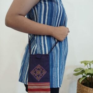 Kasuti Embroidered Mobile Phone Sling Bag -(KSMS0012)