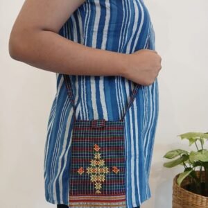 Kasuti Embroidered Mobile Phone Sling Bag -(KSMS0007)