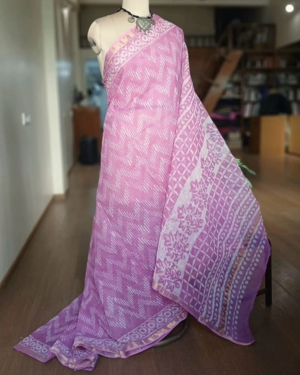 Kota Doria Cotton Saree – (KDCS1036) - Image 3