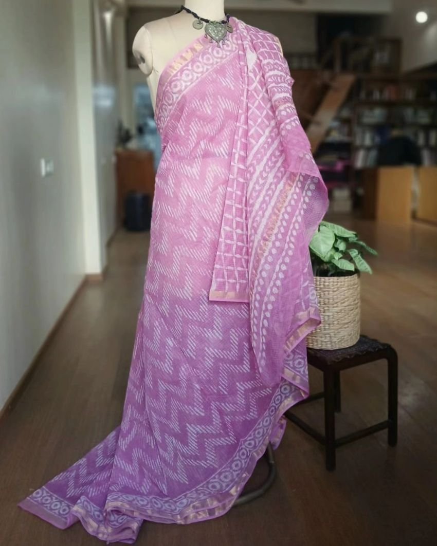 Kota Doria Cotton Saree – (KDCS1036) - Image 5