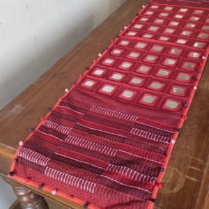 Festive Table Runner with mirrorwork – (FESTRUN006)