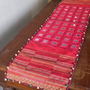 Festive Table Runner with mirrorwork – (FESTRUN007)