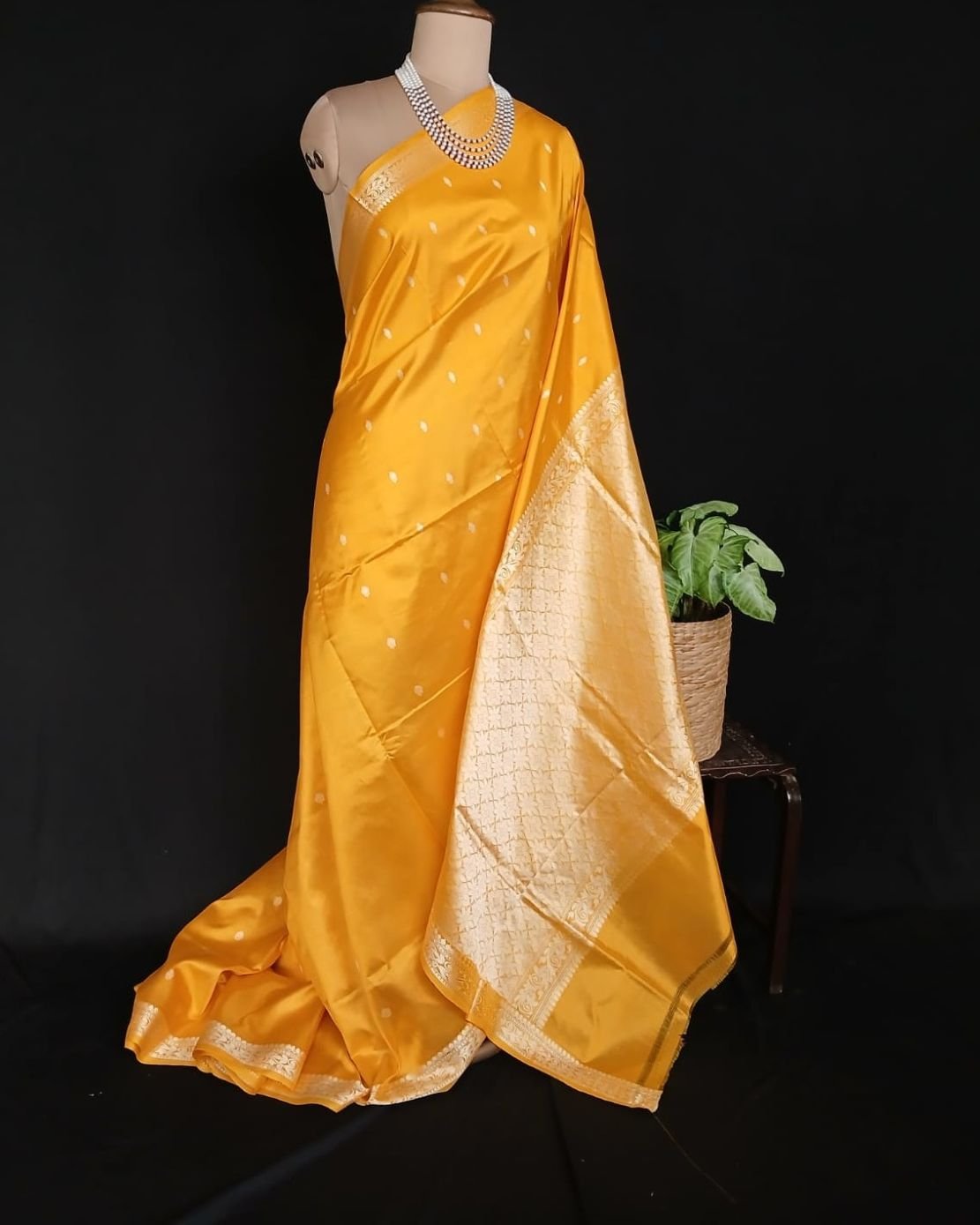 Banarasi No Zari Katan Silk Saree – (NZSS0012)
