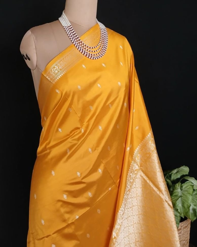 Banarasi No Zari Katan Silk Saree – (NZSS0012) - Image 2