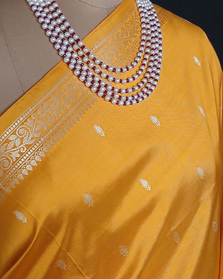 Banarasi No Zari Katan Silk Saree – (NZSS0012) - Image 3