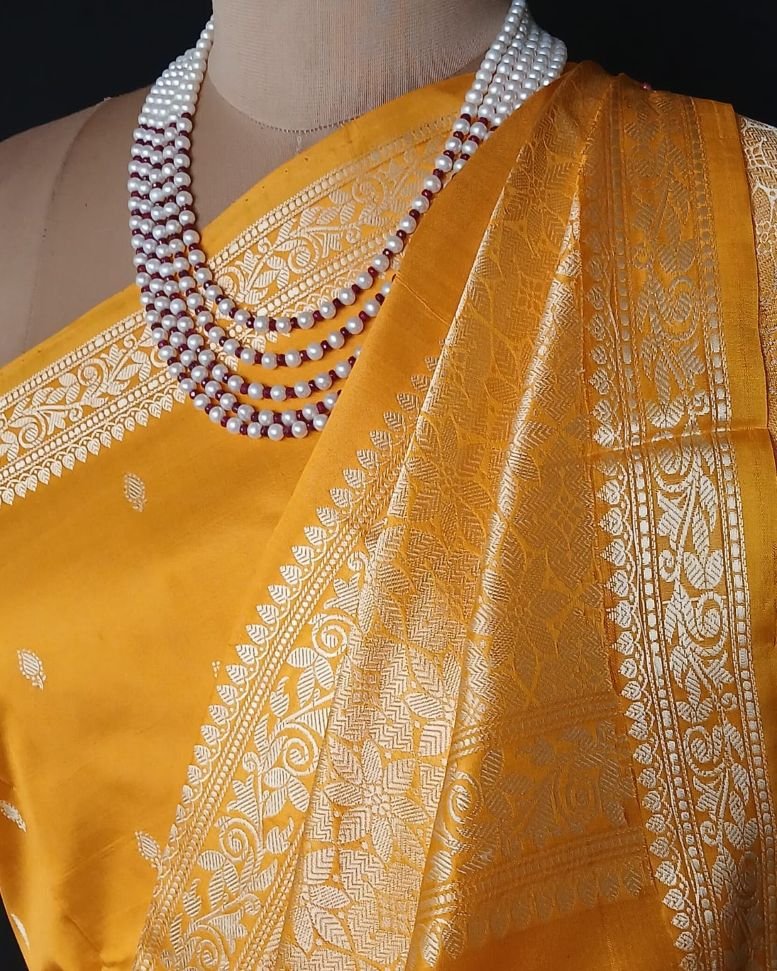 Banarasi No Zari Katan Silk Saree – (NZSS0012) - Image 6