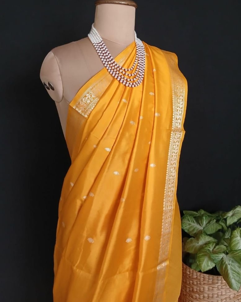 Banarasi No Zari Katan Silk Saree – (NZSS0012) - Image 7