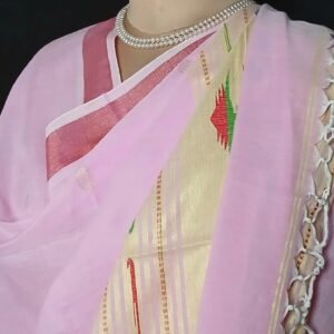 Paithani Handweave Cotton Dupatta - (PHCD0001)
