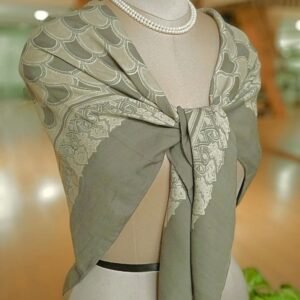 Large Square Scarf in Ajrakh Natural Dyes - (LSAS0001)