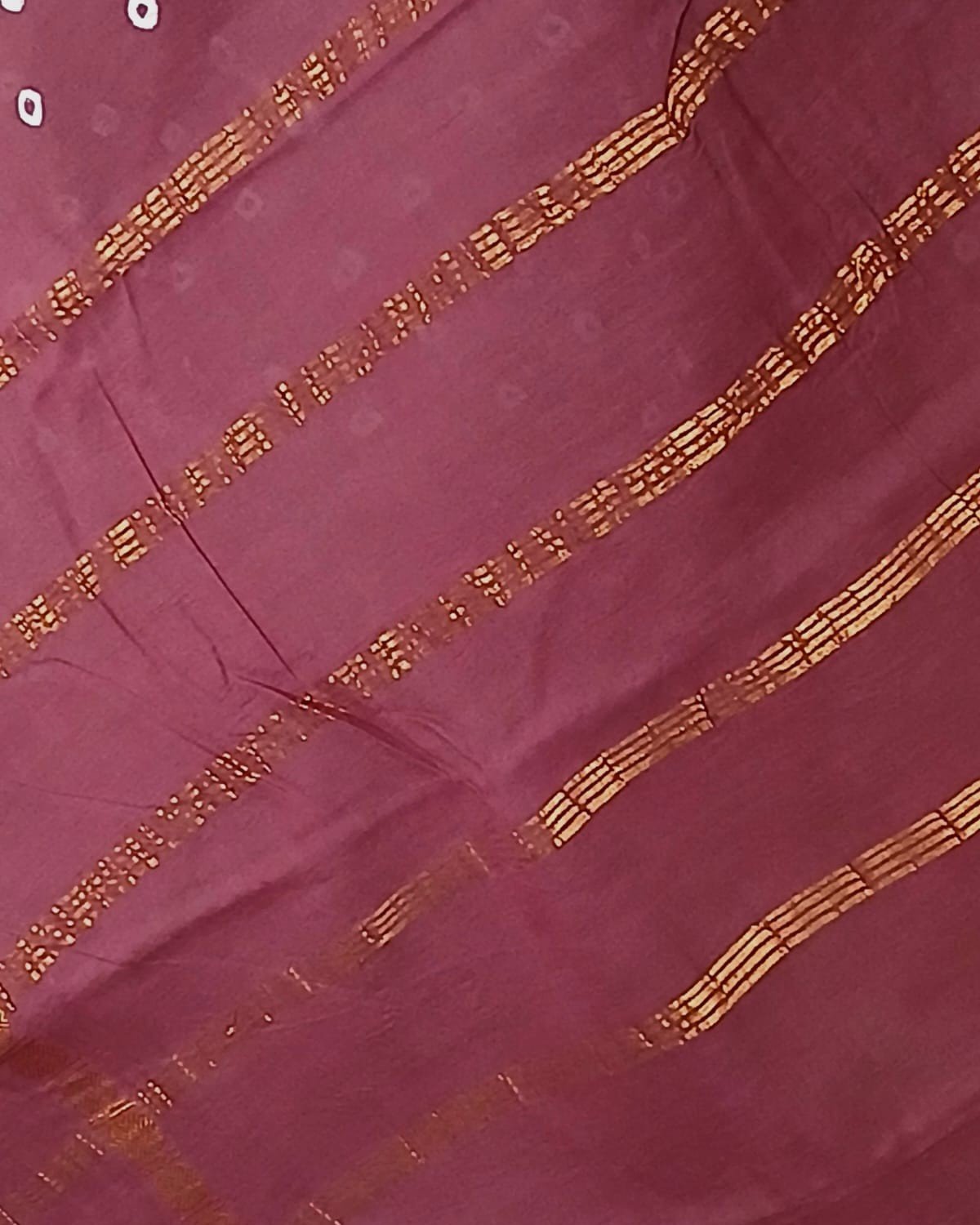 Hand-knotted Madurai Sungudi Cotton Saree- (HKSS0003) - Image 7