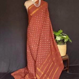 Hand-knotted Madurai Sungudi Cotton Saree- (HKSS0005)