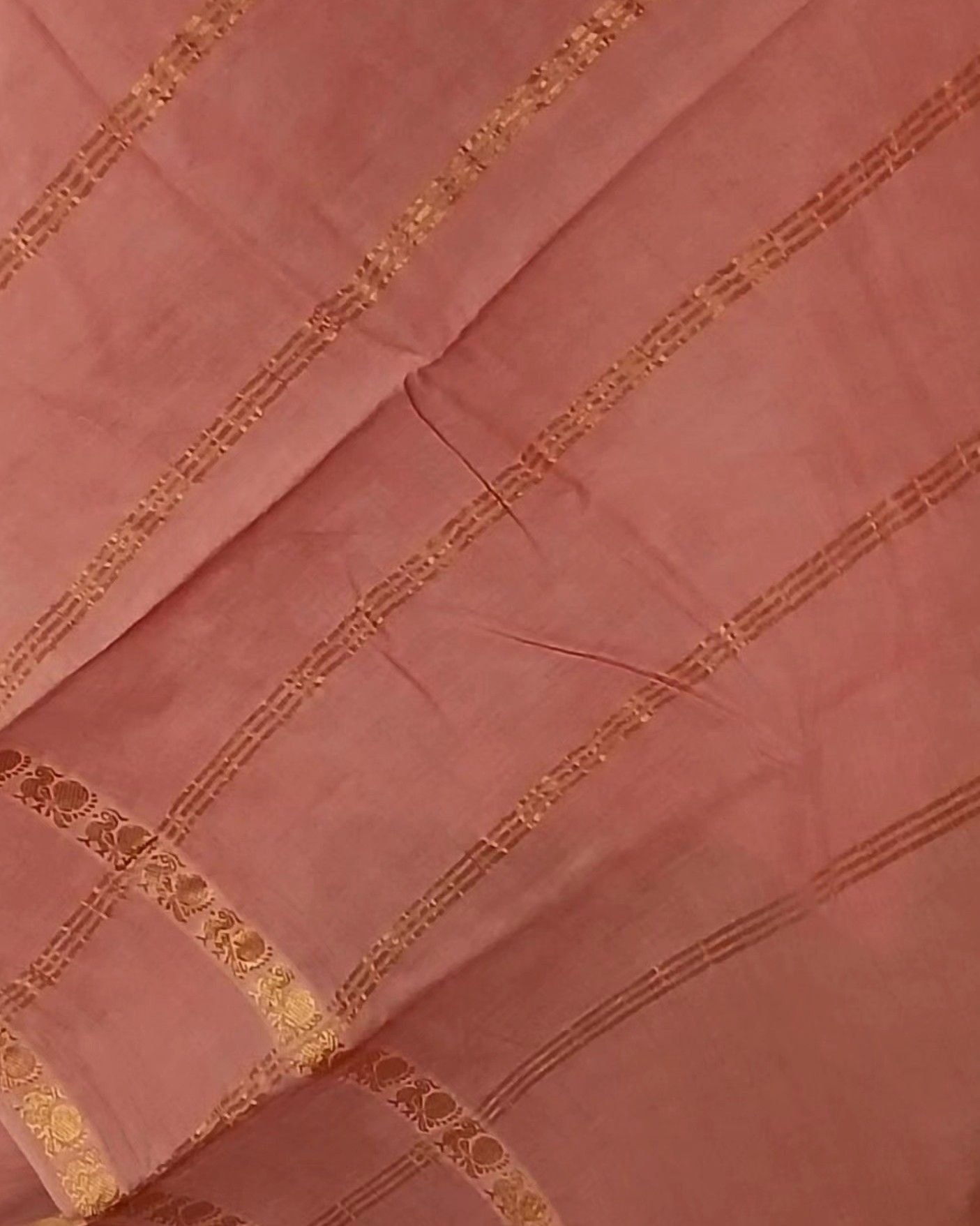 Hand-knotted Madurai Sungudi Cotton Saree- (HKSS0015) - Image 4