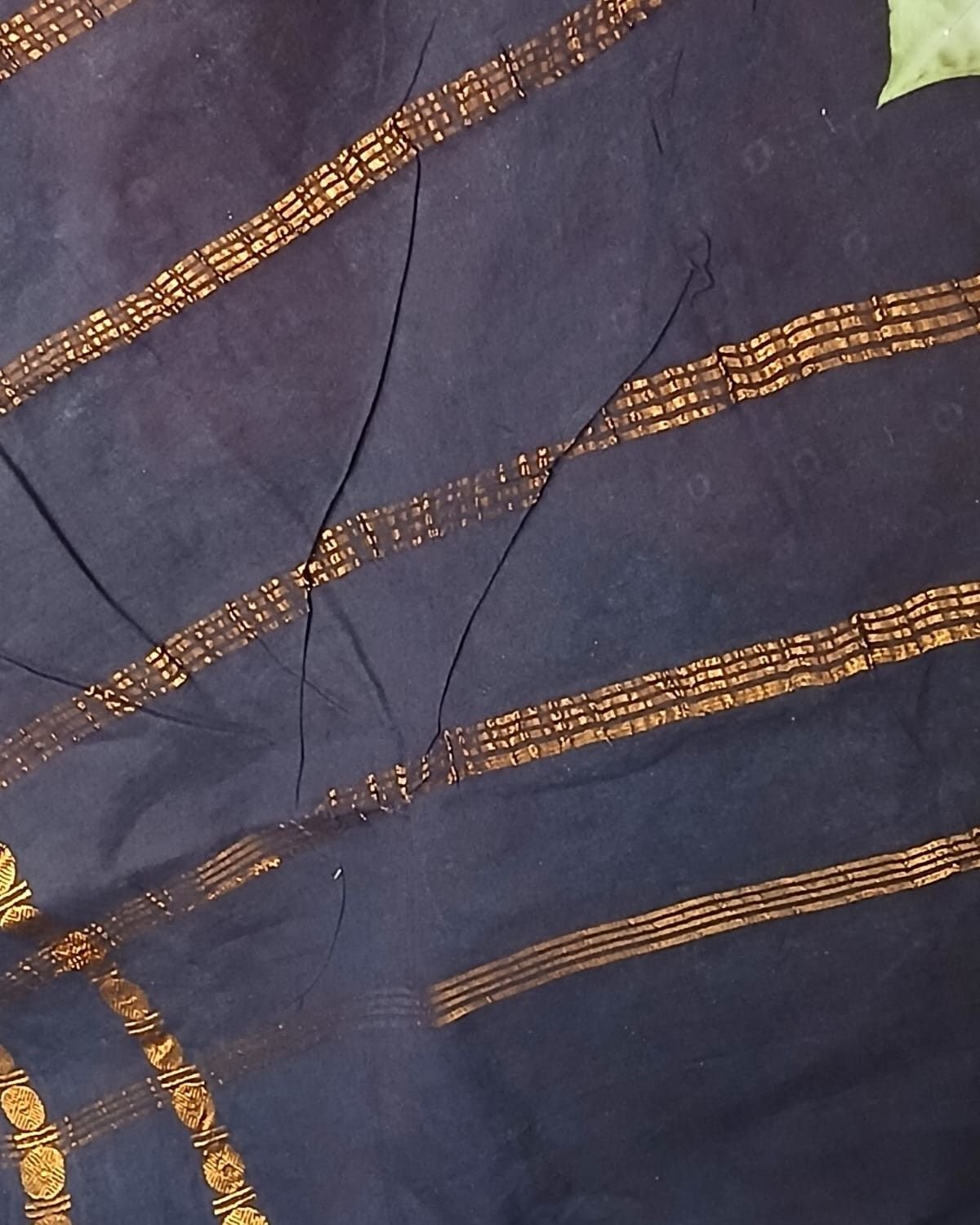 Hand-knotted Madurai Sungudi Cotton Saree- (HKSS0017) - Image 4