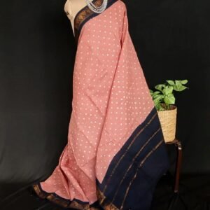 Hand-knotted Madurai Sungudi Cotton Saree- (HKSS0019)
