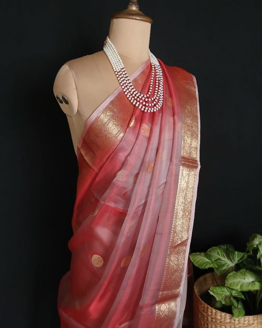 Sophisticated Tissue Zari Banarasi - (STZB0004) - Image 7
