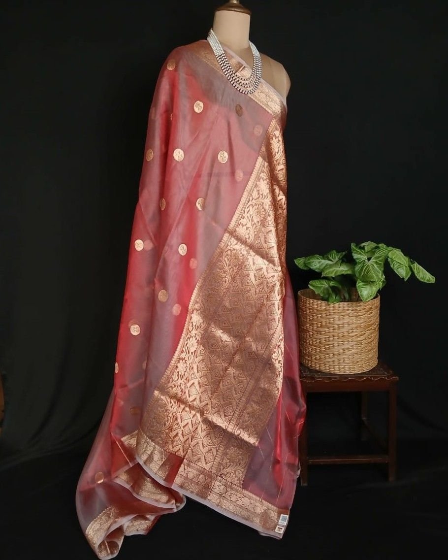 Sophisticated Tissue Zari Banarasi - (STZB0004) - Image 8