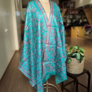Tussar Silk Kantha Dupatta - (TSKD0009)