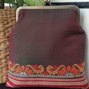 Odisha Ikat Embroidered Sling Purse – (ODIP0002)