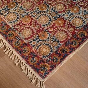 Kalamkari Dhurrie from Warangal (6 x 4 ft) – (NWKD1313)