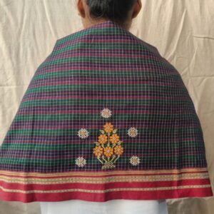 Kasuti Hand-Embroidery Blouse Piece – (KHBP0065)