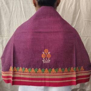 Kasuti Hand-Embroidery Blouse Piece – (KHBP0057)