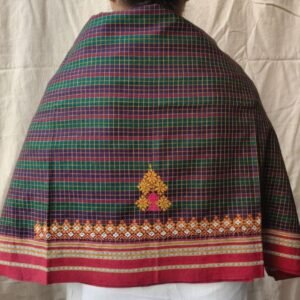 Kasuti Hand-Embroidery Blouse Piece – (KHBP0063)