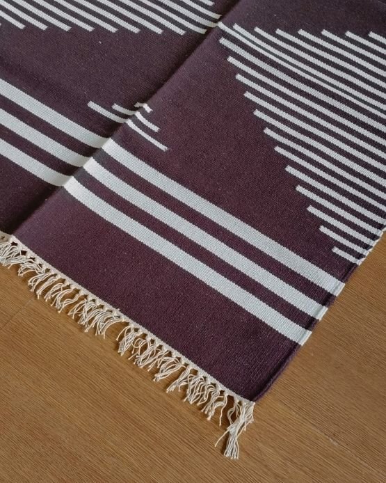 Handwoven Dhurrie from Warangal (5 x 3 ft) – (HDFW1007)