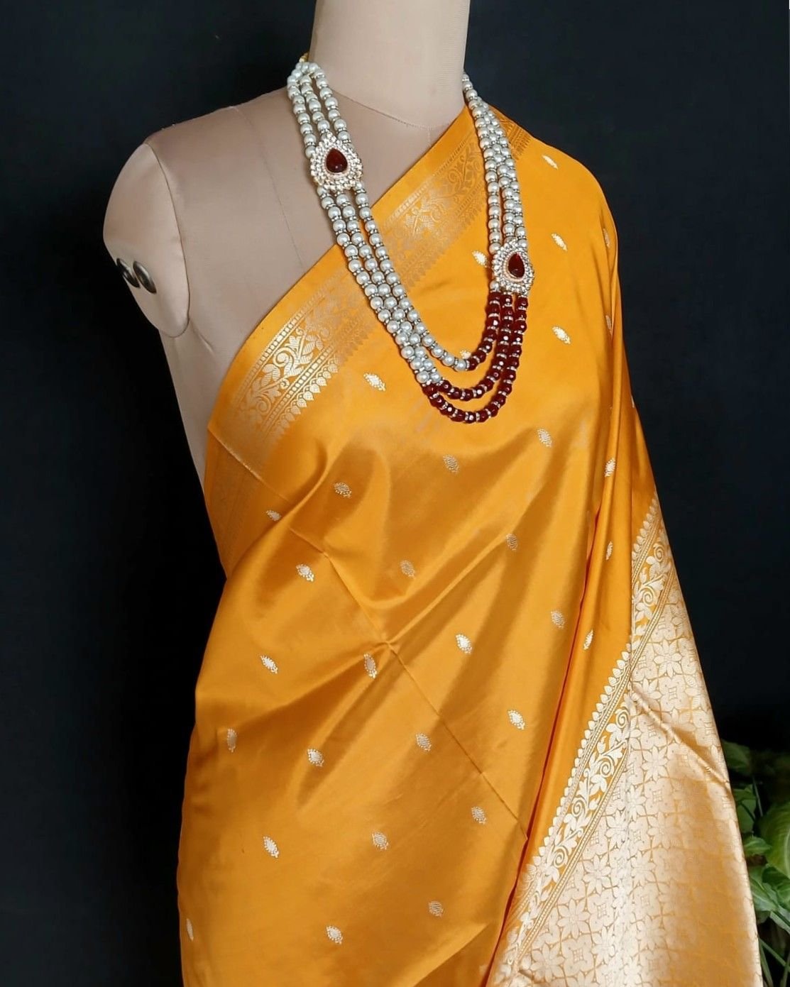Banarasi No Zari Katan Silk Saree – (NZSS0016) - Image 2