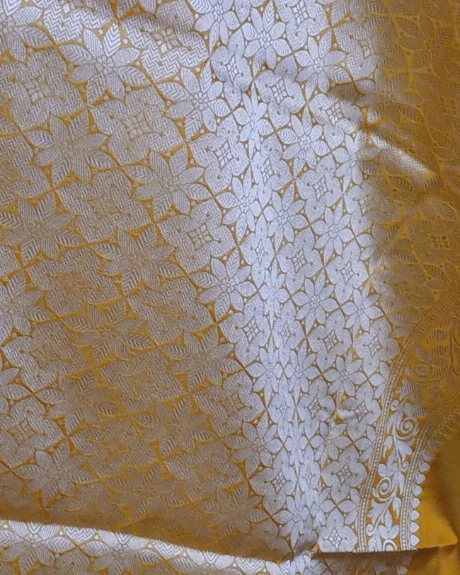 Banarasi No Zari Katan Silk Saree – (NZSS0016) - Image 4