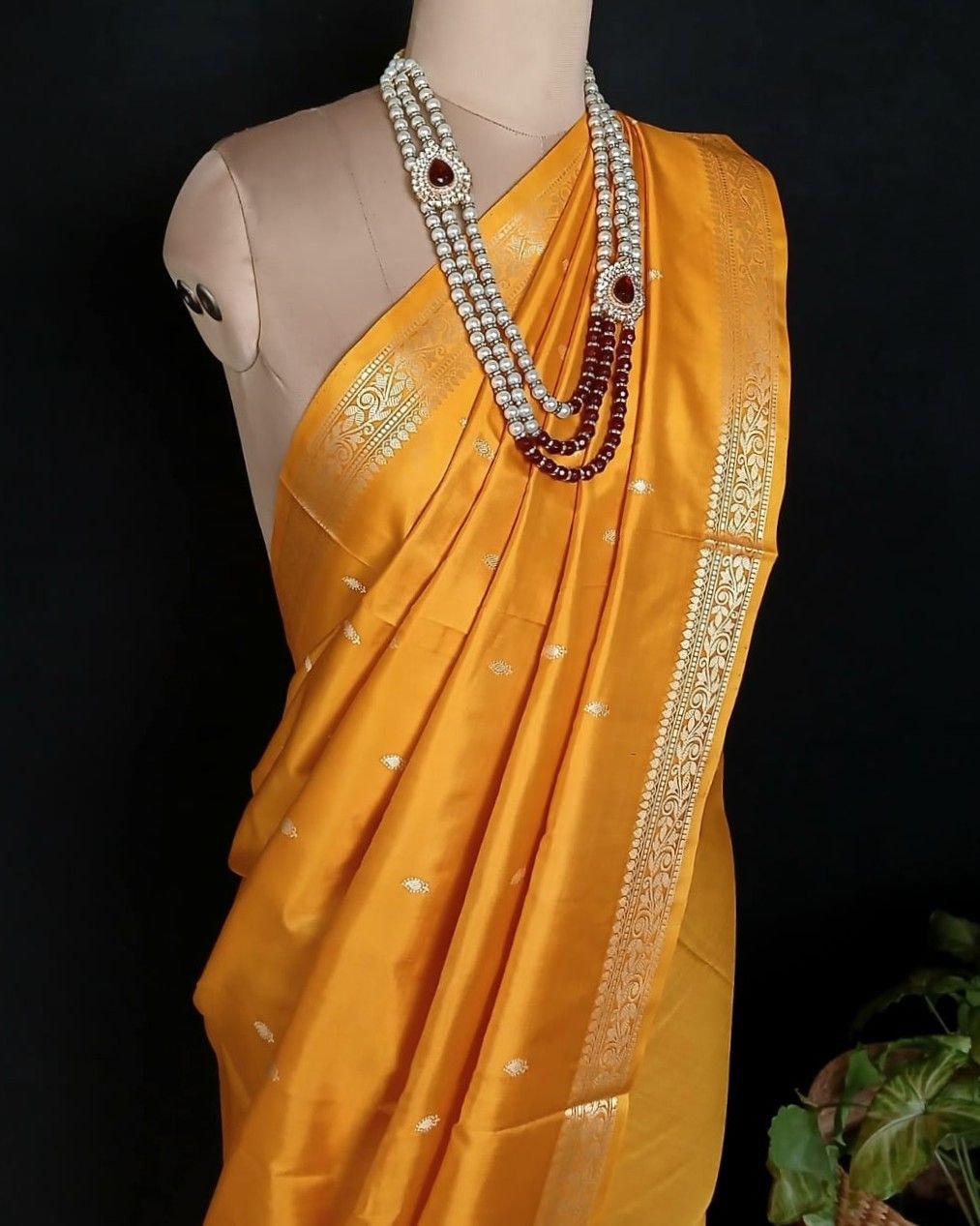 Banarasi No Zari Katan Silk Saree – (NZSS0016) - Image 7