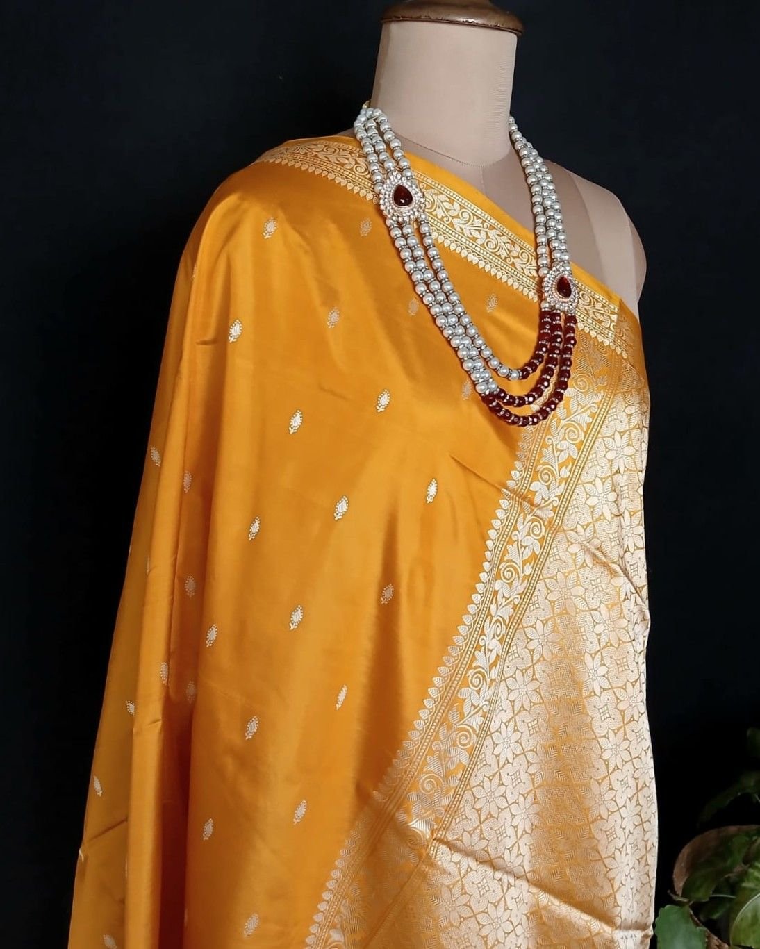 Banarasi No Zari Katan Silk Saree – (NZSS0016) - Image 9