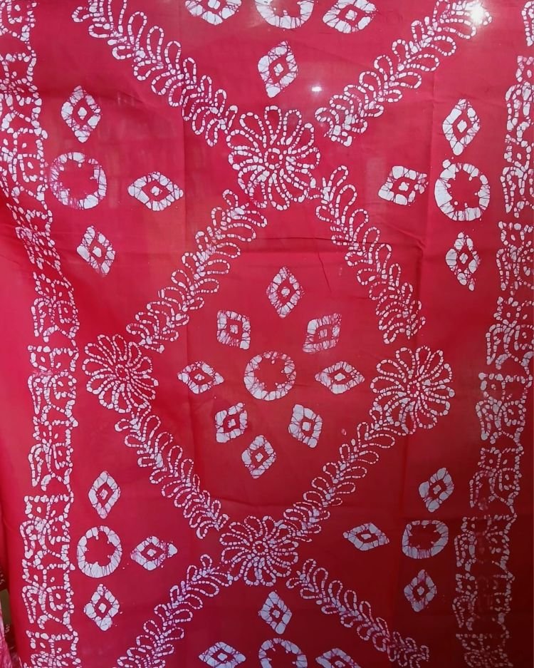 No-Zari Batik Saree from Madurai - (NZBS1002) - Image 7